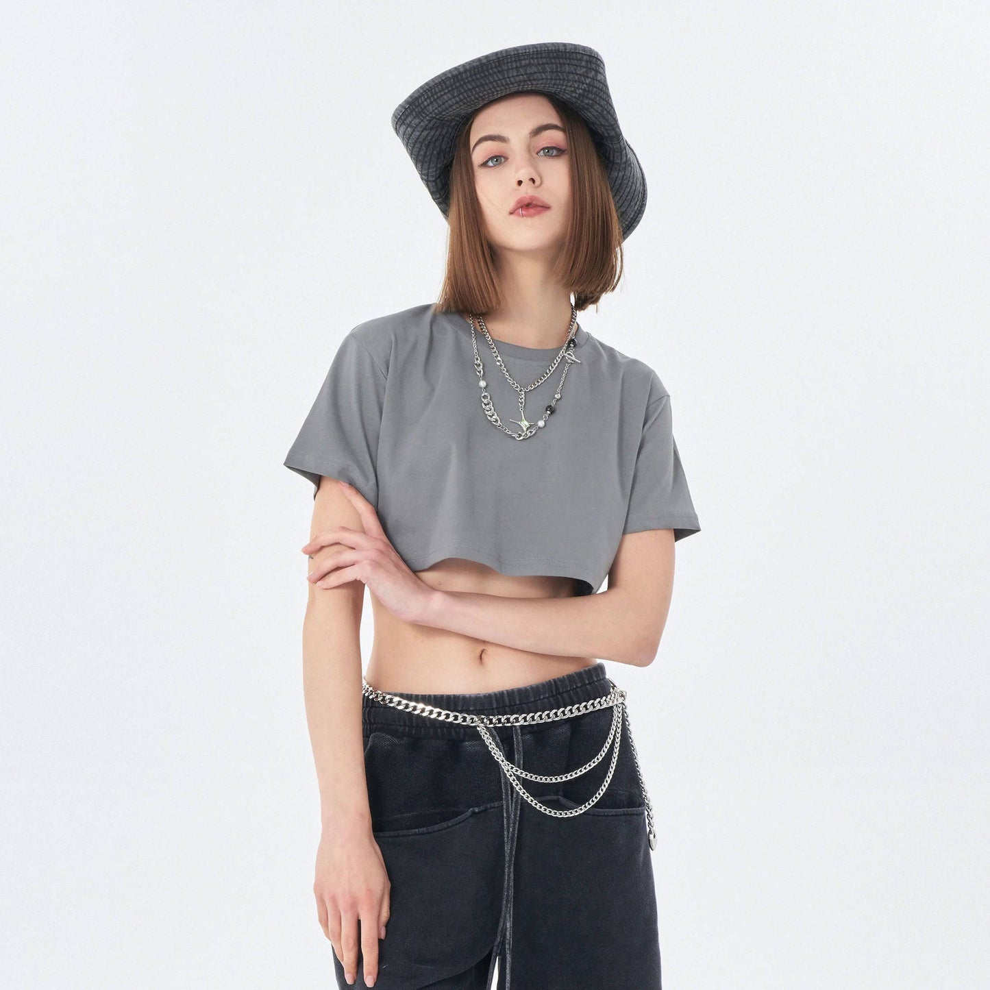 Soft Cotton Loose Crop Top Tammy | Loose Crop Shirt - Weave West