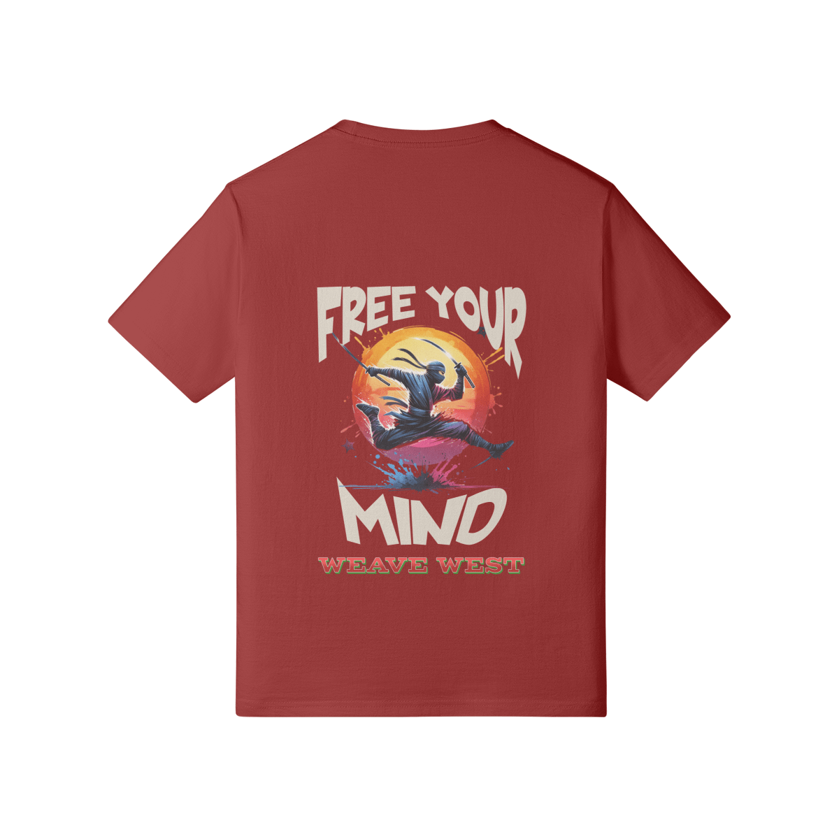 Premium Cotton Slim Fit Tee (Dancing Ninja) - Weave West