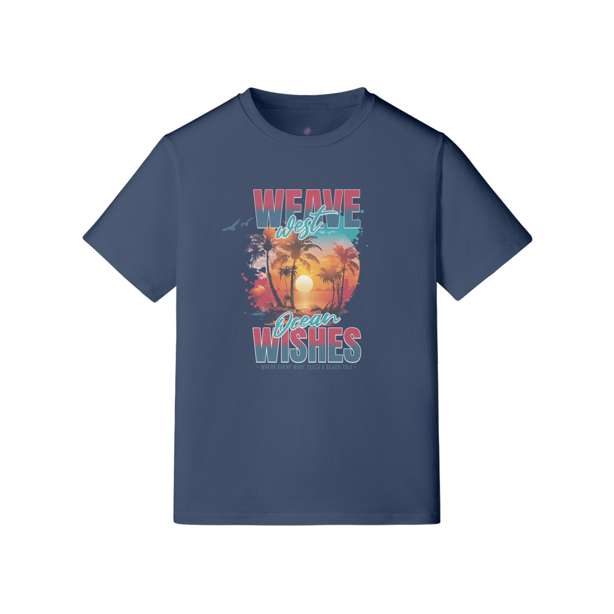 Premium Cotton Slim Fit Tee (Ocean Wish) 5 Colors - Weave West