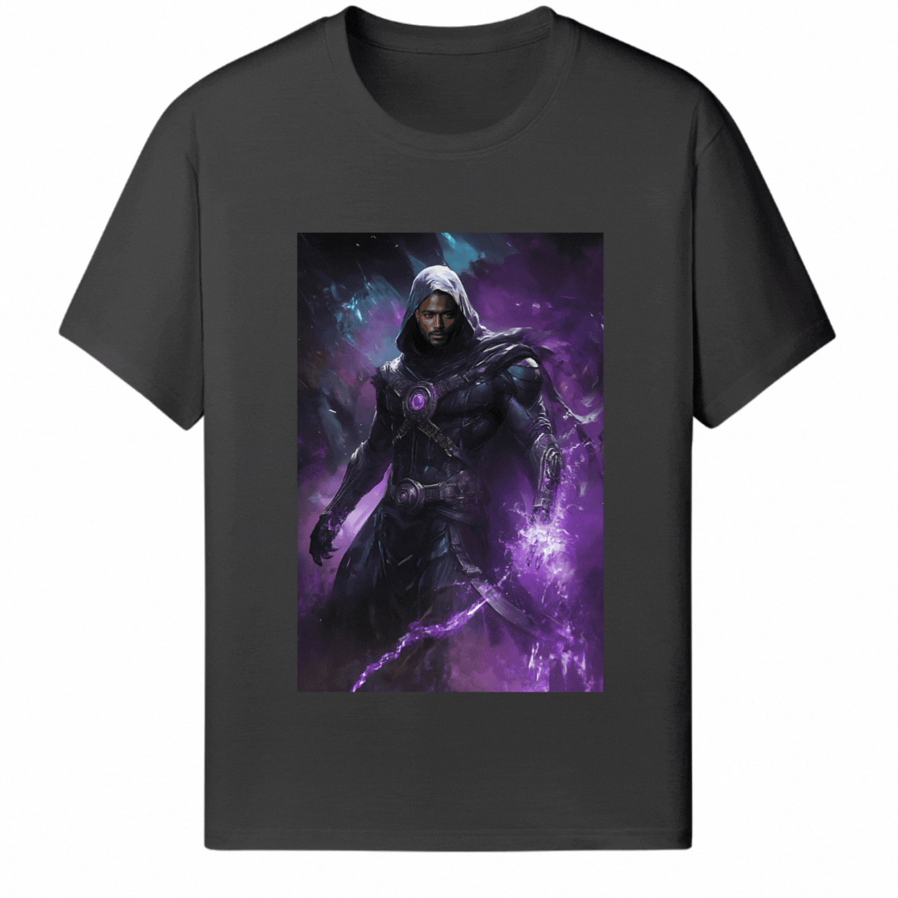 Customized Halloween Black Tee Dark Mage - Weave West