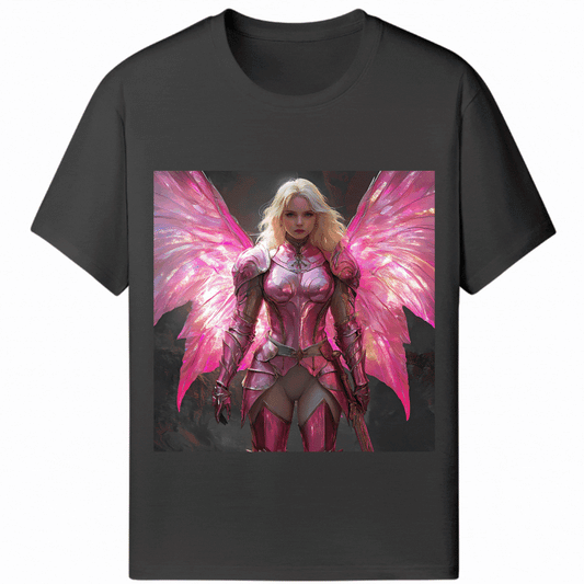 Customized Halloween Black Tee Fairy Warrior - Weave West