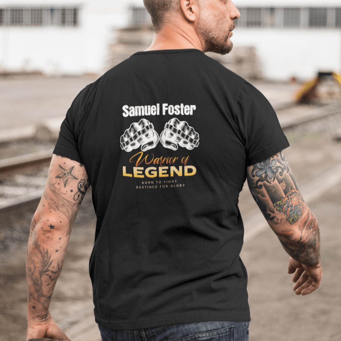 Personalized Premium Classic Fit Cotton Tee (Warrior Of Legend) - Weave West