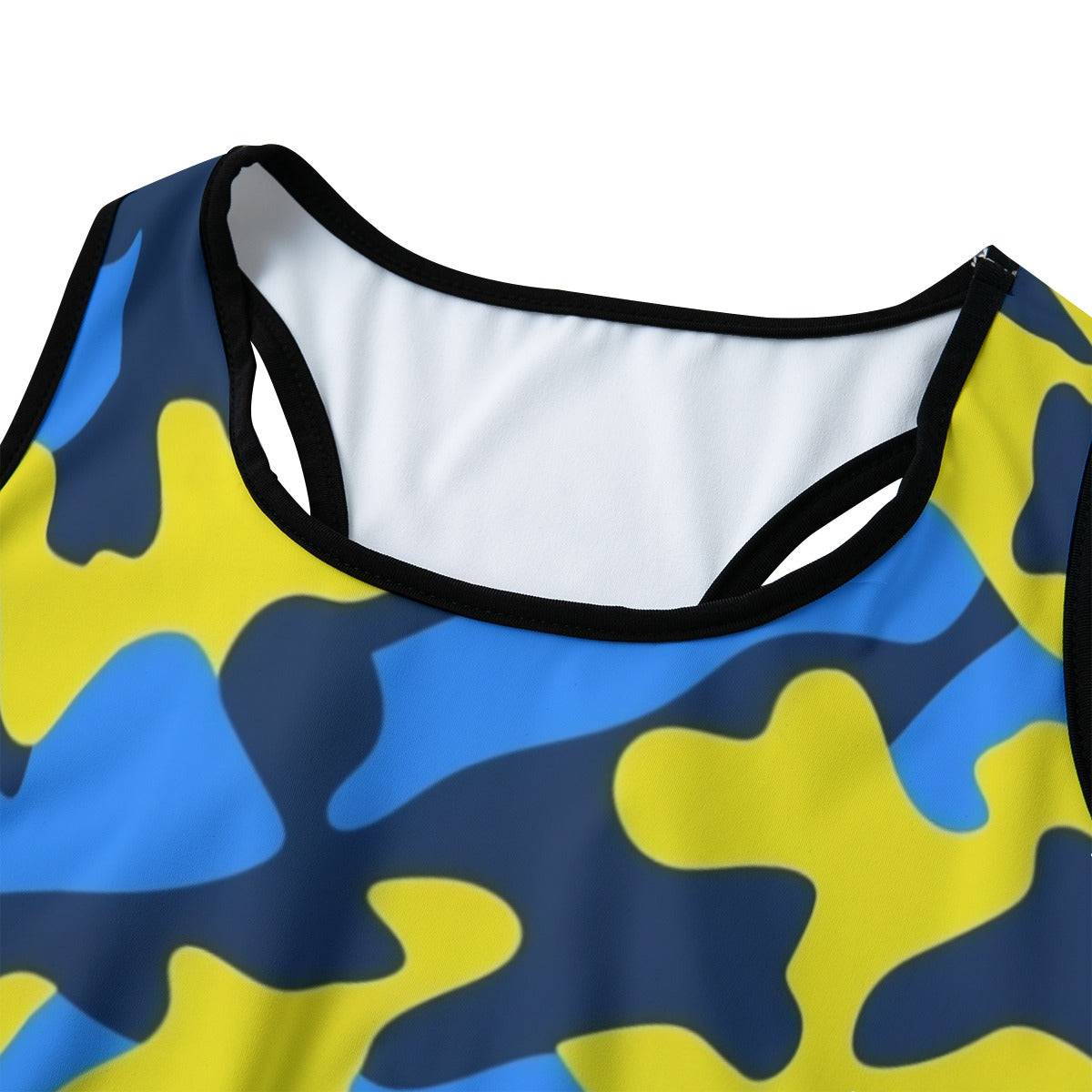 Chest Support Sports Bra Camo 1 | Women Active Comfortable Push Up Bra - Weave West