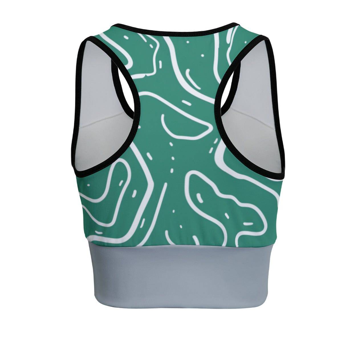 Chest Support Sports Bra Camo 2 | Women Active Comfortable Push Up Bra - Weave West