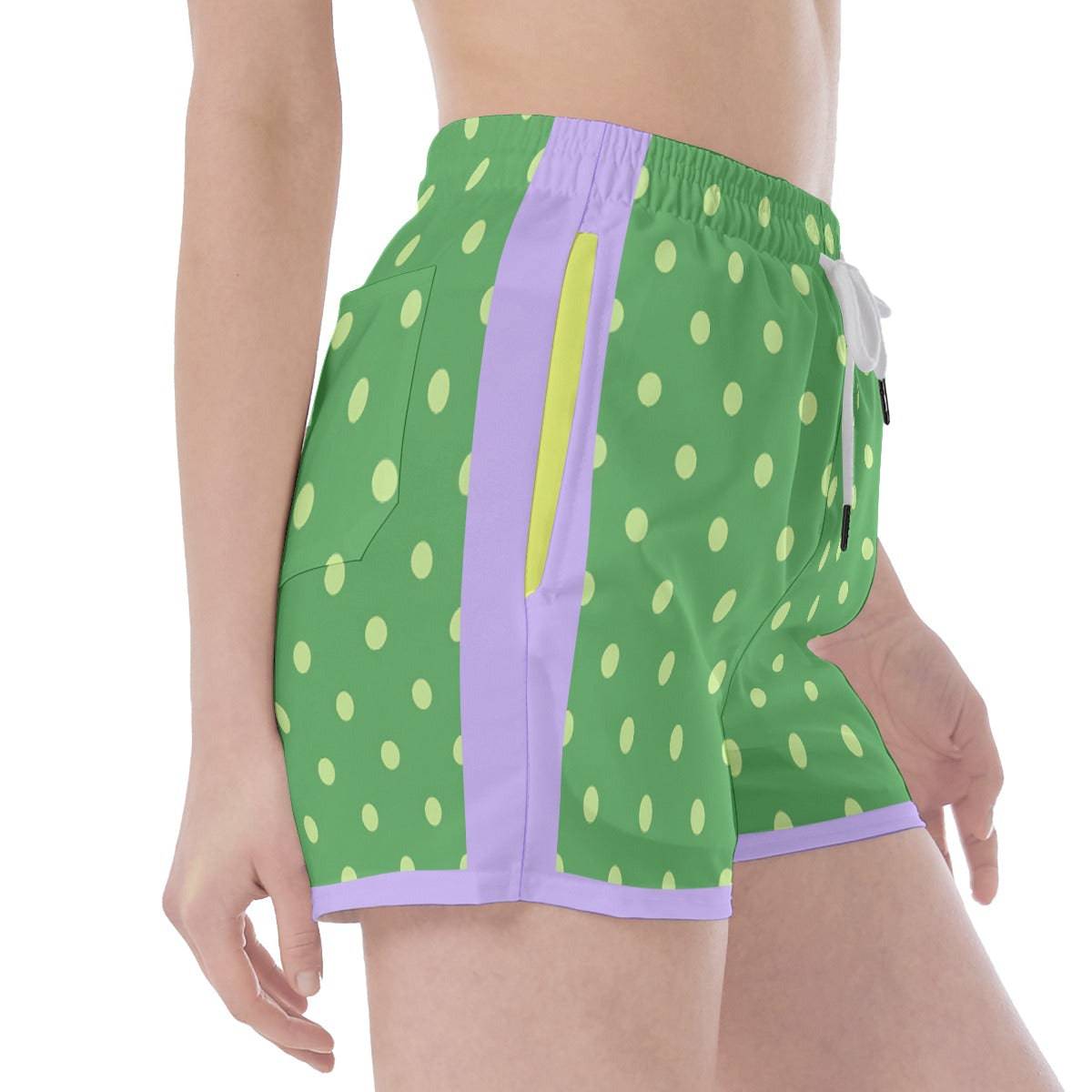 Active Sport Pocket Shorts Dots | Women Hiking Trek Shorts - Weave West