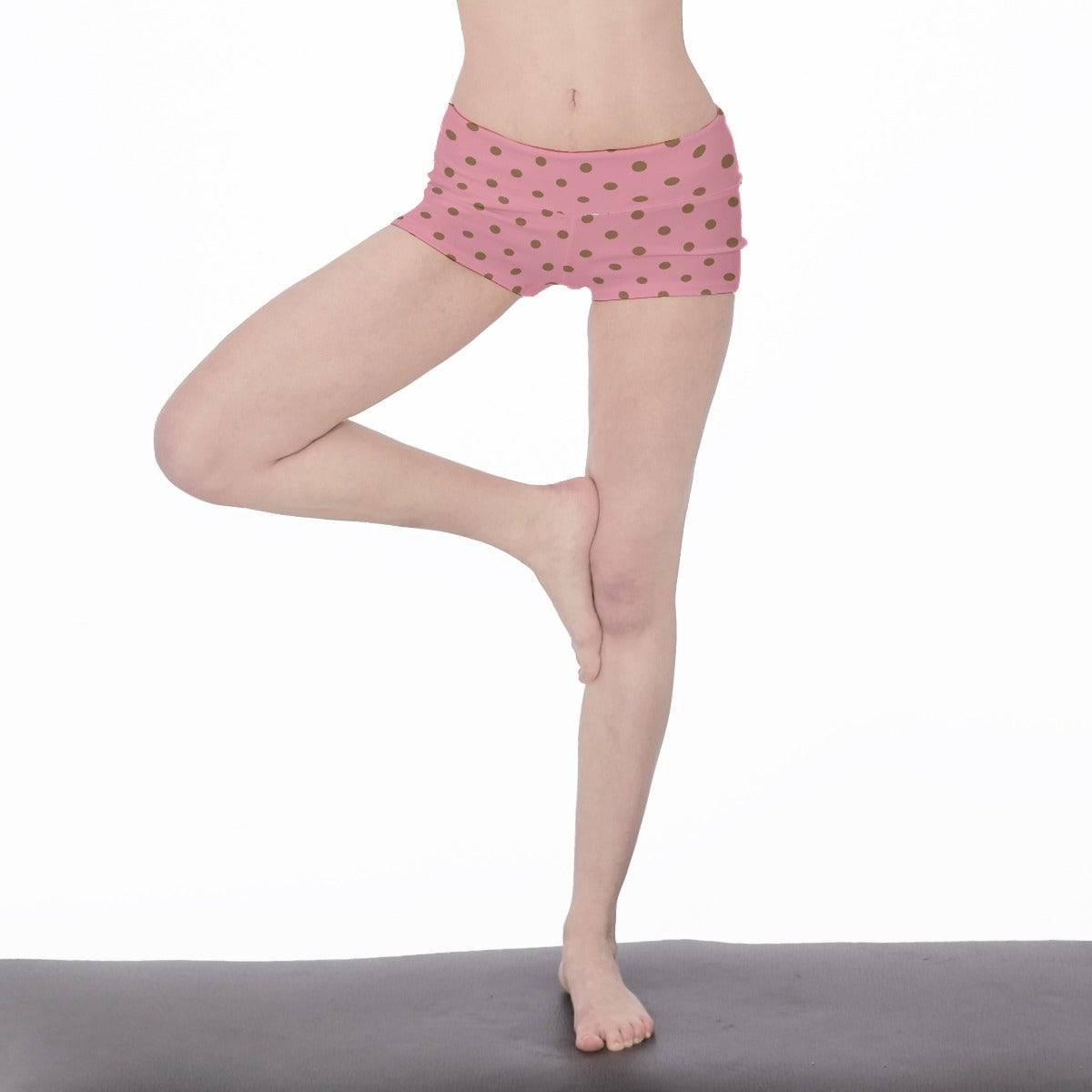 Comfy Yoga Shorts Dots 3 | Women High Waisted 2 inch Shorts - Weave West