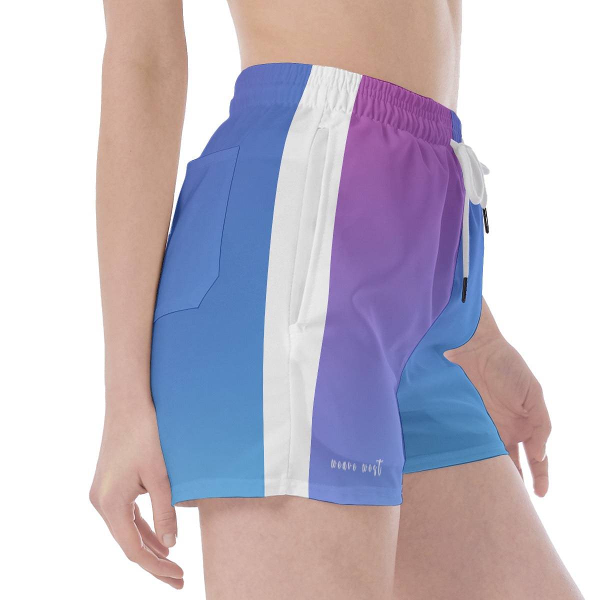 Active Sport Pocket Shorts Gradient Minsk | Women Hiking Trek Shorts - Weave West