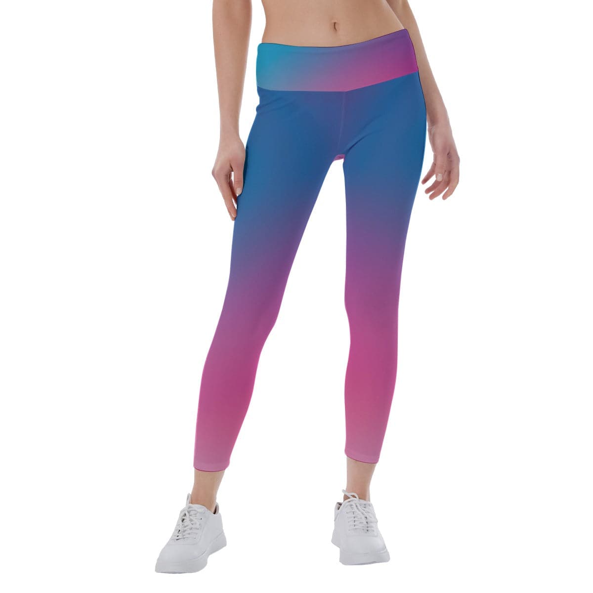High Waist Ankle Leggings Gradient Minsk 1 | Women Yoga & Exercising Leggings - Weave West