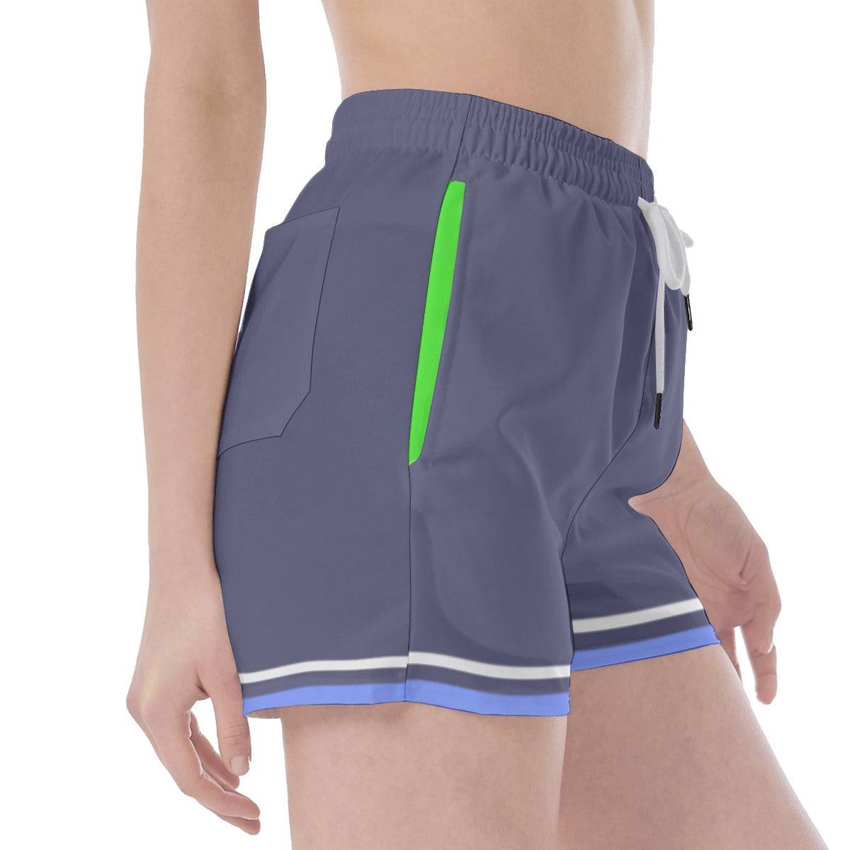 Active Sport Pocket Shorts Mystic Slate | Women Hiking Trek Shorts - Weave West