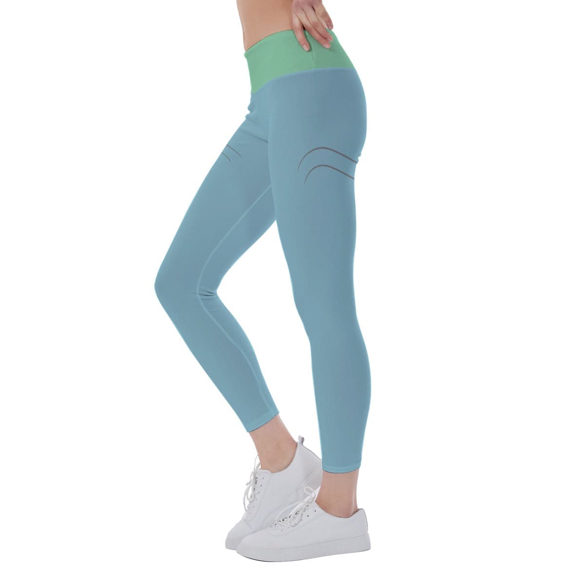 High Waist Ankle Leggings Seagull | Women Yoga & Exercising Leggings - Weave West