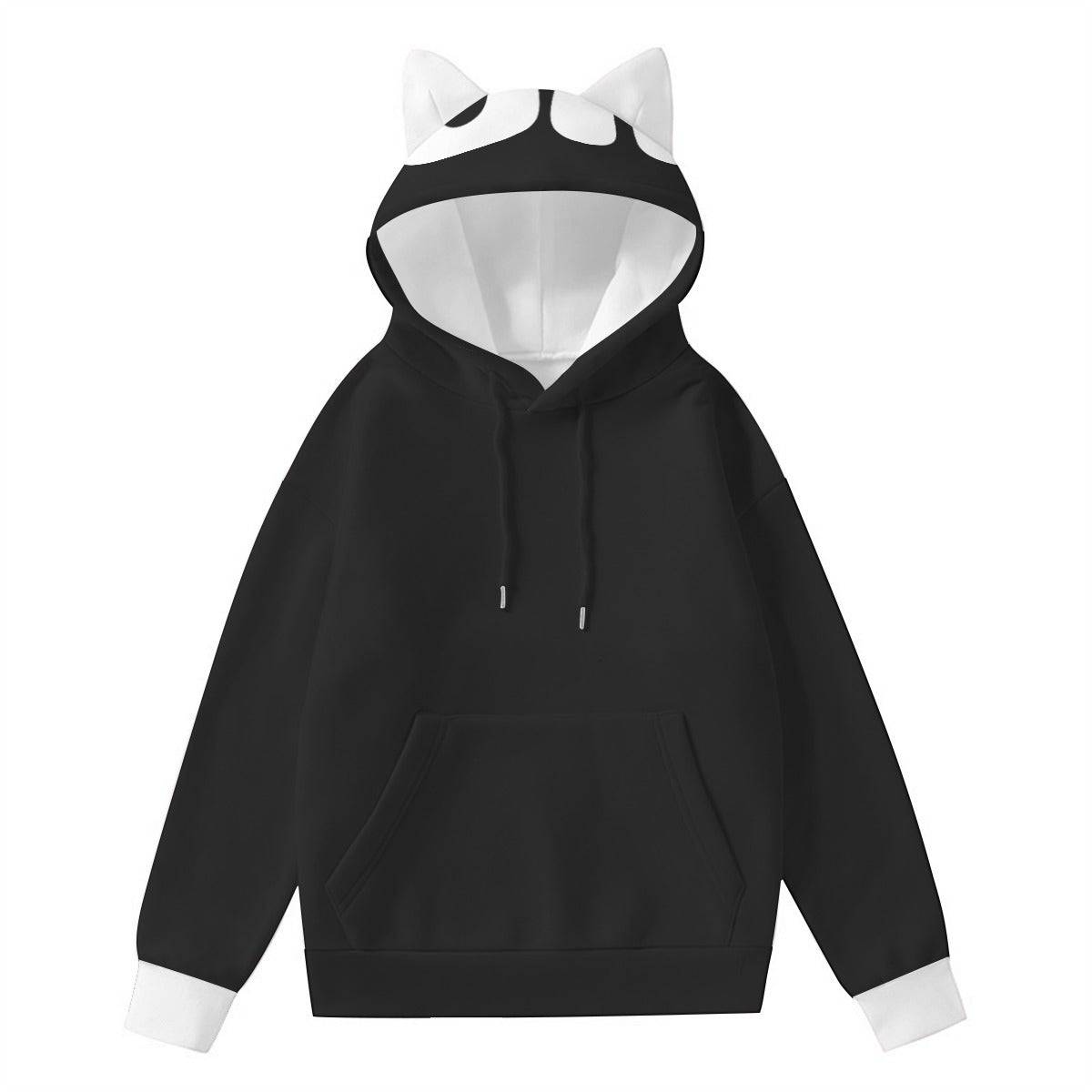 Halloween Custom Cat Ear Hoodie Snow Cheetah - Weave West