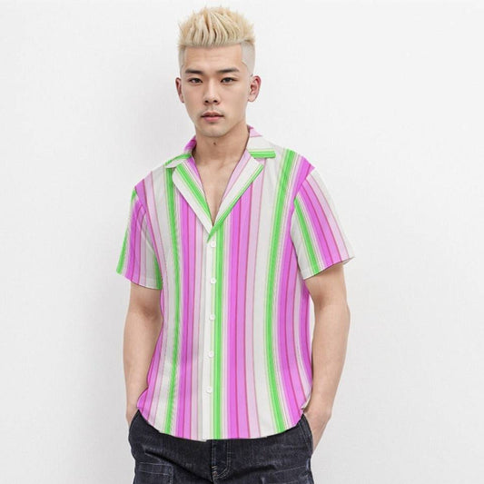 Body Fit Short Sleeve Shirt Stripe 1 - Weave West