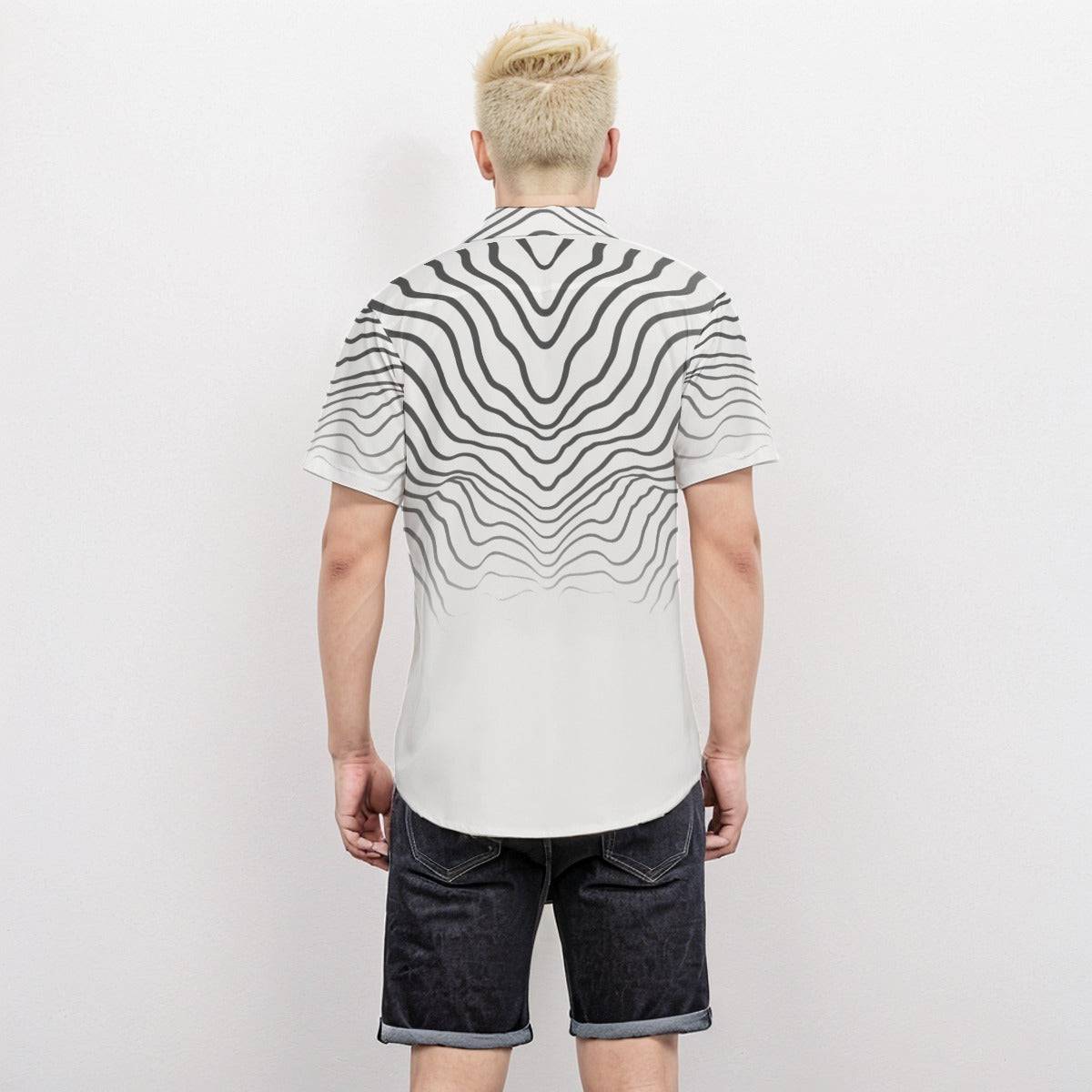 Body Fit Short Sleeve Shirt Stripe 2 - Weave West