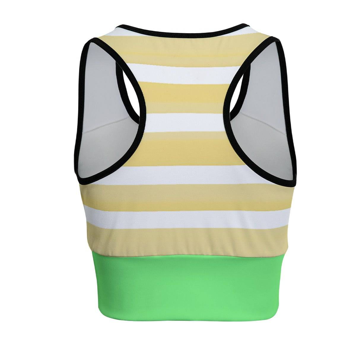 Chest Support Sports Bra Stripes 1 | Women Active Comfortable Push Up Bra - Weave West