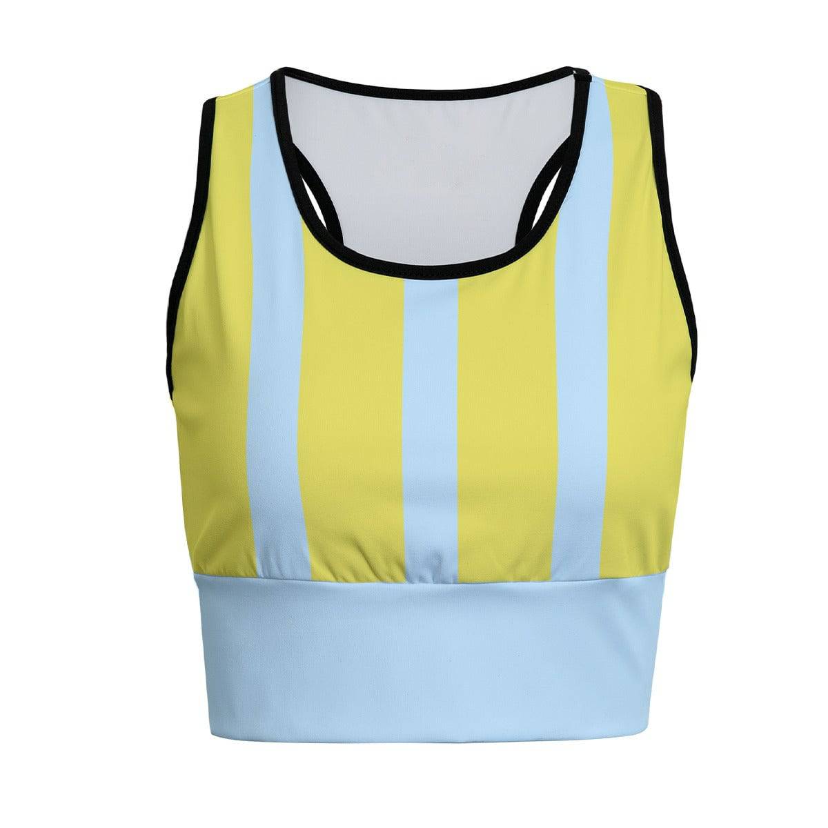 Chest Support Sports Bra Stripes 2 | Women Active Comfortable Push Up Bra - Weave West