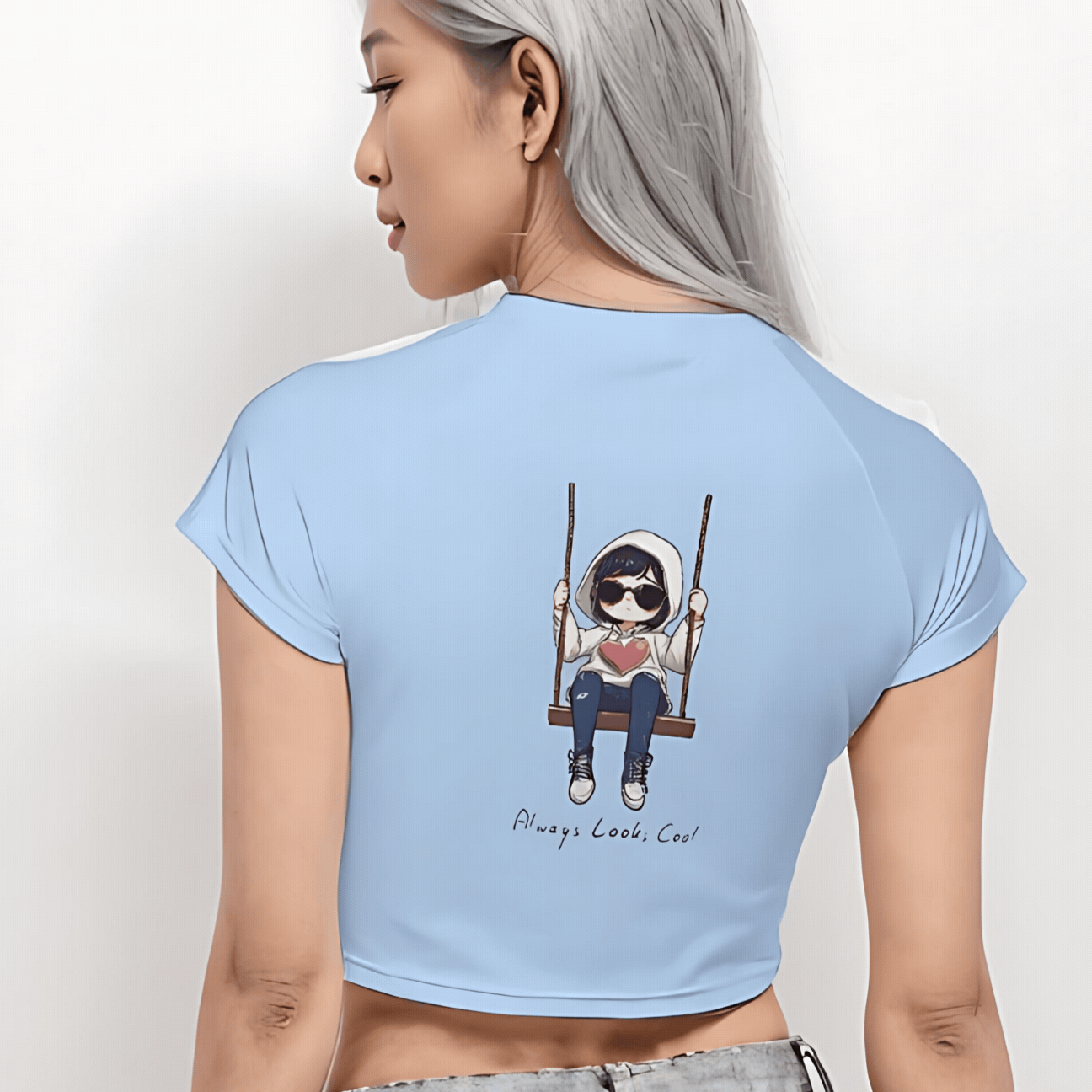 cute crop top, graphic crop top, cropped graphic tee