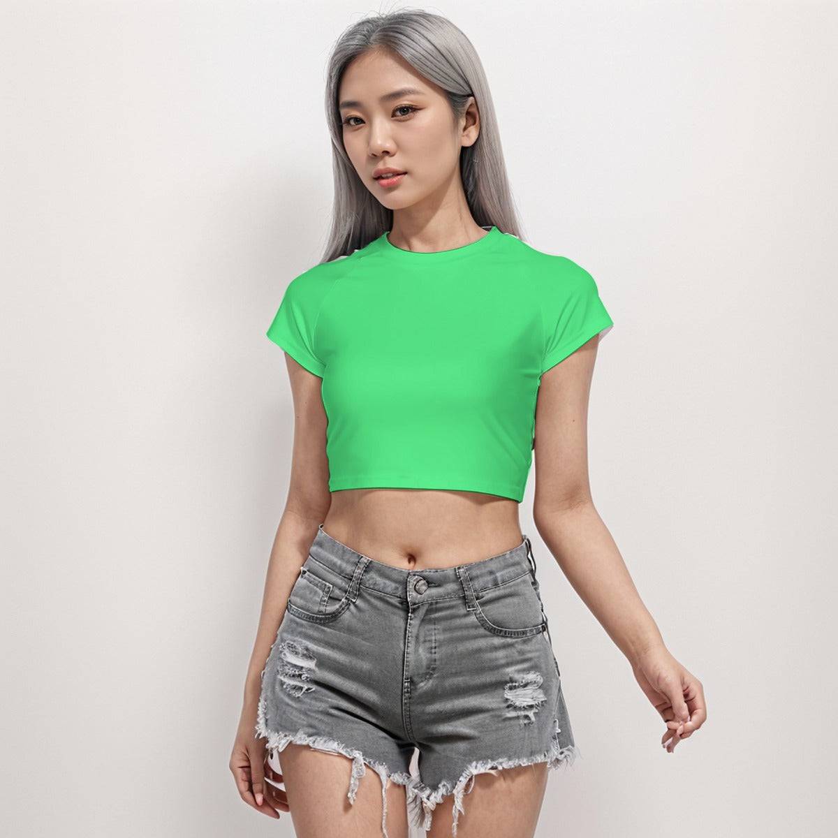 Cropped Workout Top T-Shirt Born To Shine | Apparel Printing - Weave West