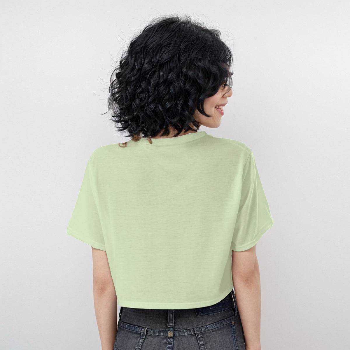 Casual Boxy Crop Tee Bow Tie 2 | Boxy Crop Workout Tee - Weave West
