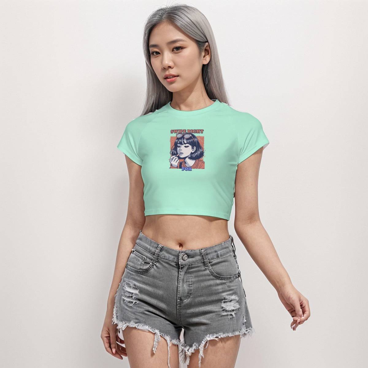 cute crop top, graphic crop top, cropped graphic tee