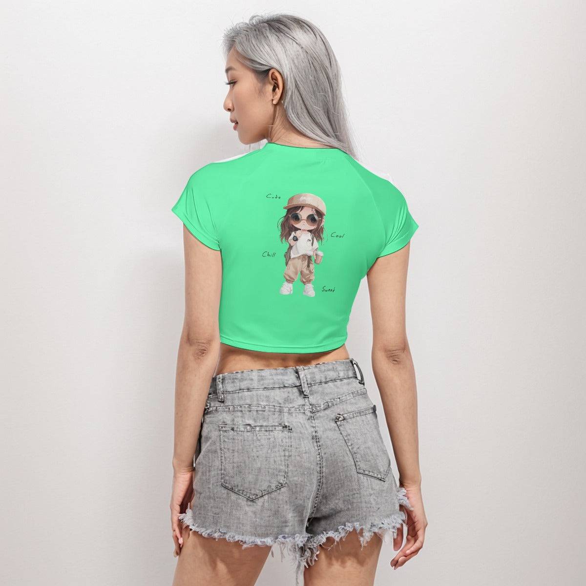 cute crop top, graphic crop top, cropped graphic tee