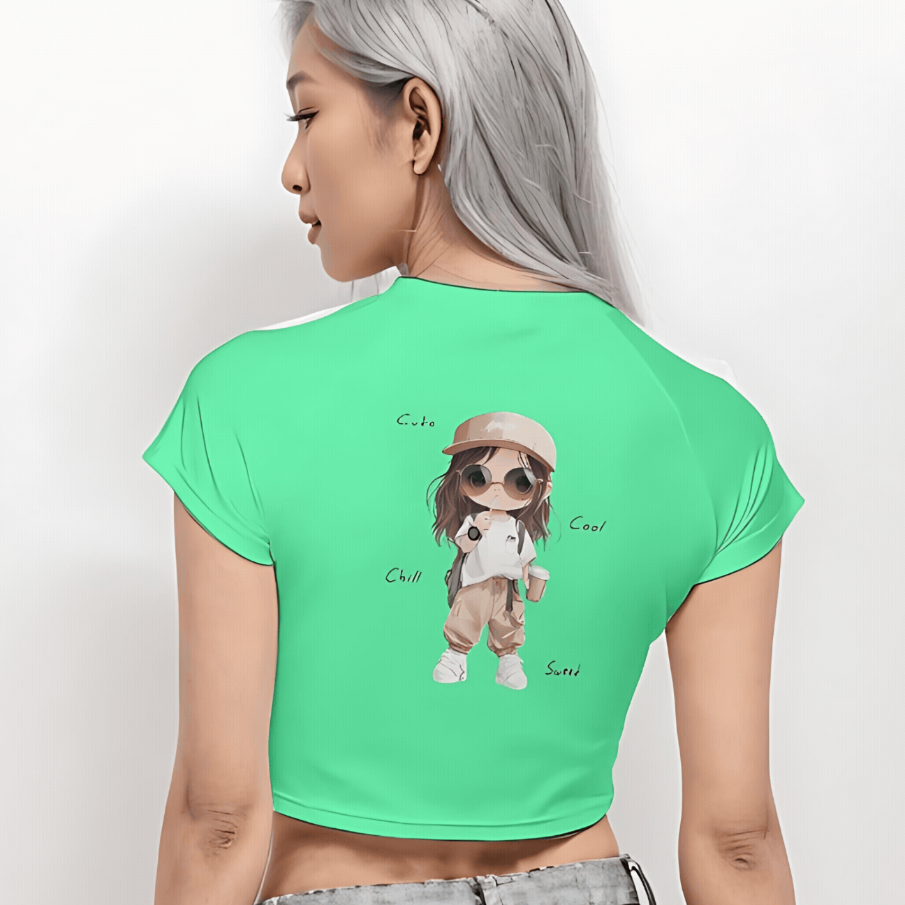 cute crop top, graphic crop top, cropped graphic tee