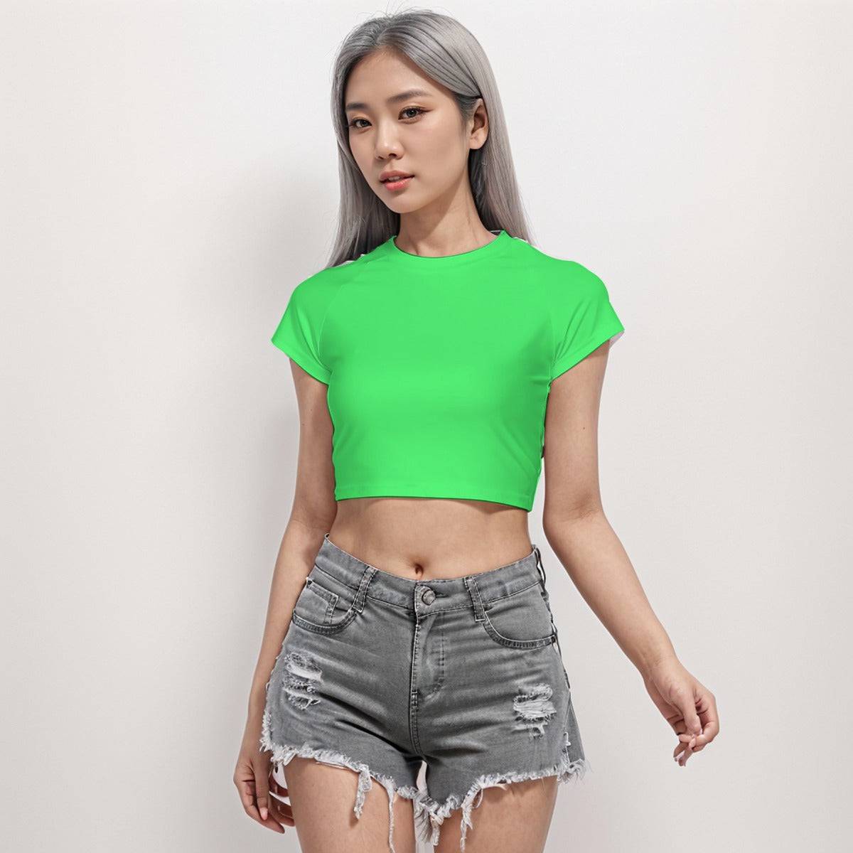 Cropped Workout Top T-Shirt Eat, Sleep, Repeat | Apparel Printing - Weave West