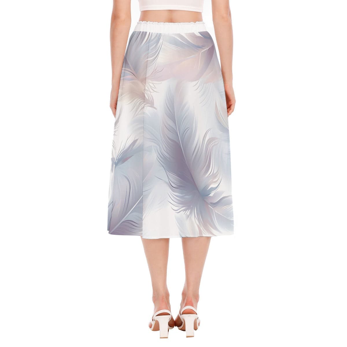 Women Chiffon Skirt Feather 1 - Weave West