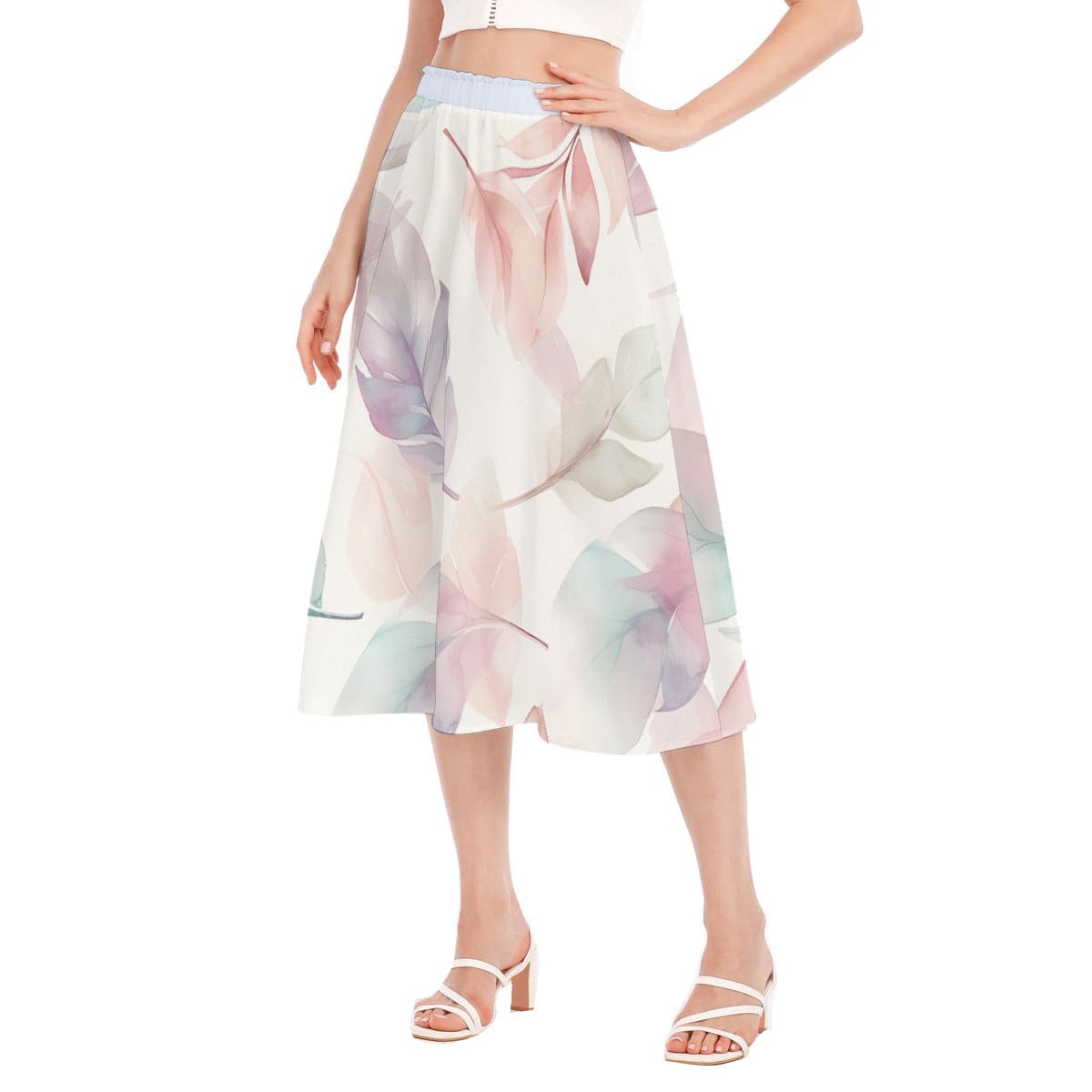 Women Chiffon Skirt Feather 2 - Weave West