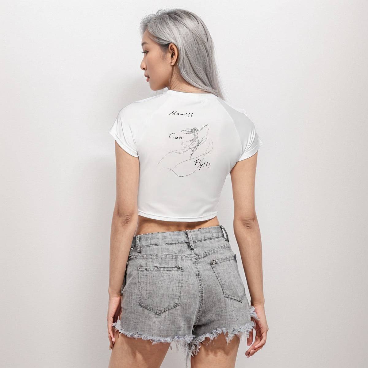 cute crop top, graphic crop top, cropped graphic tee