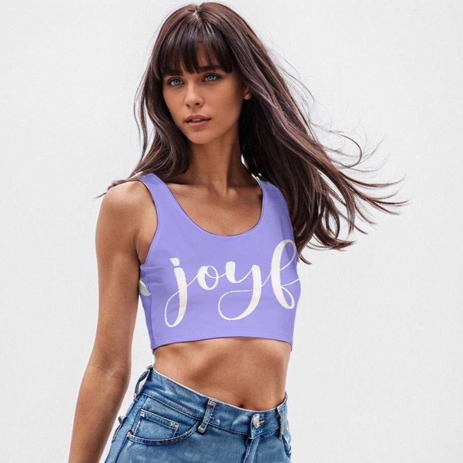 Sport Cropped Workout Tank Top Joyful Violet | Dry Fit Cropped Tank Top - Weave West
