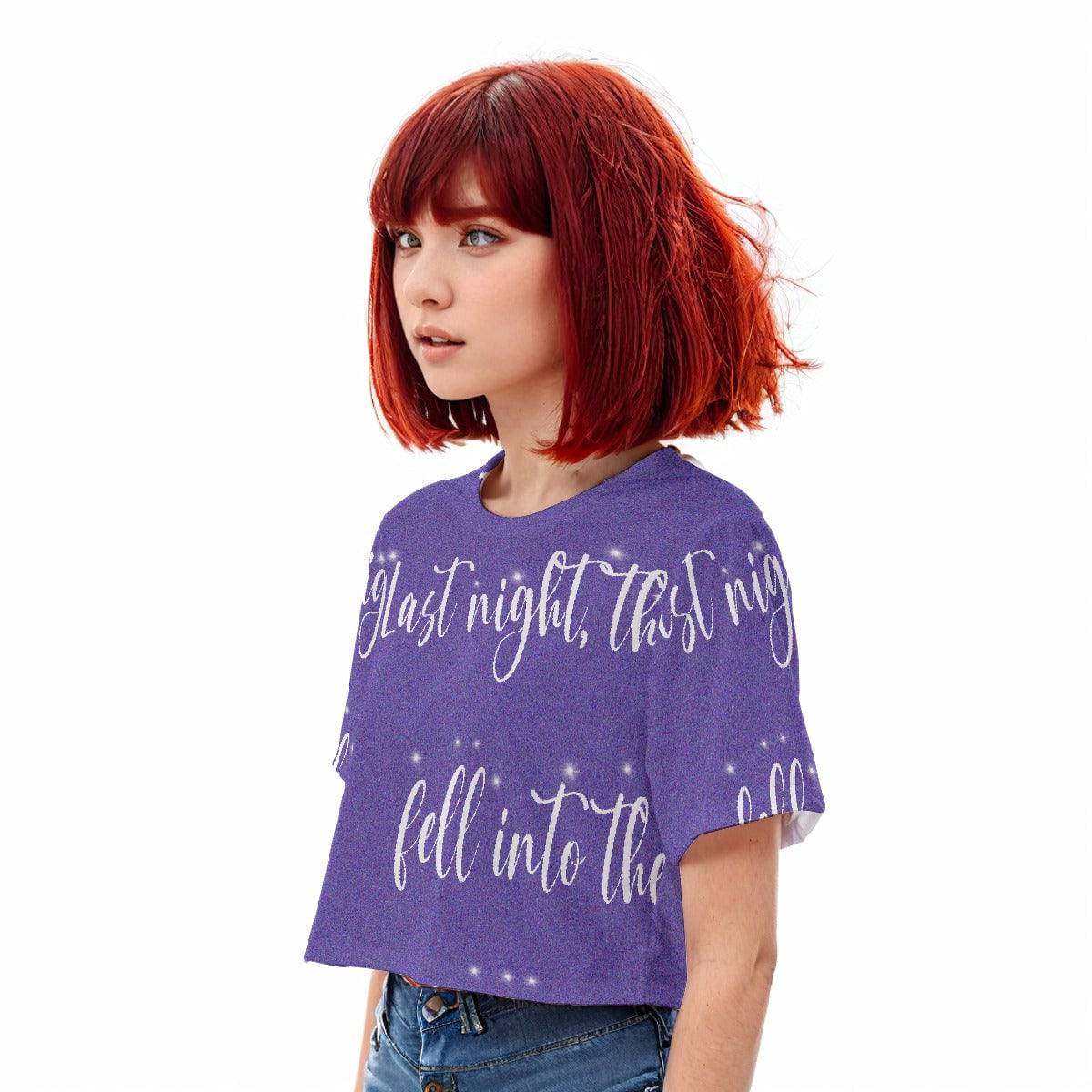 Casual Boxy Crop Tee Last Night | Boxy Crop Workout Tee - Weave West