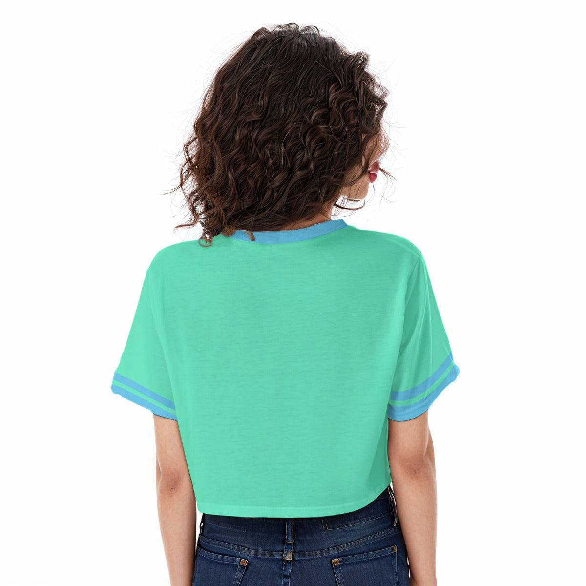 Casual Boxy Crop Tee Minty Fresh | Boxy Crop Workout Tee - Weave West