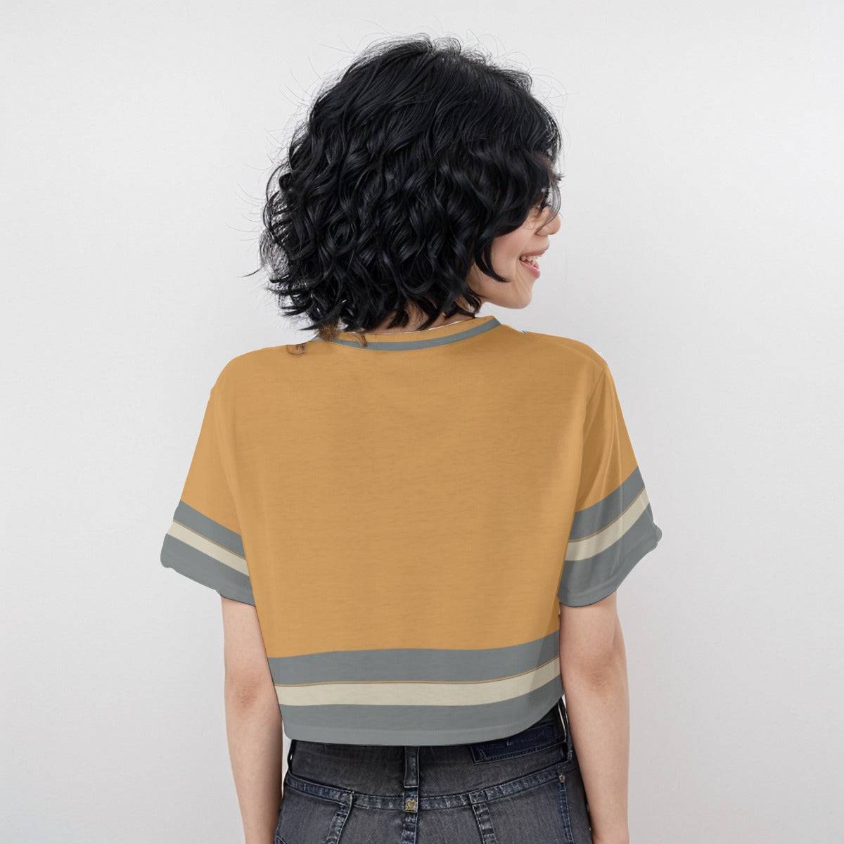 Casual Boxy Crop Tee Peachy Keen | Boxy Crop Workout Tee - Weave West