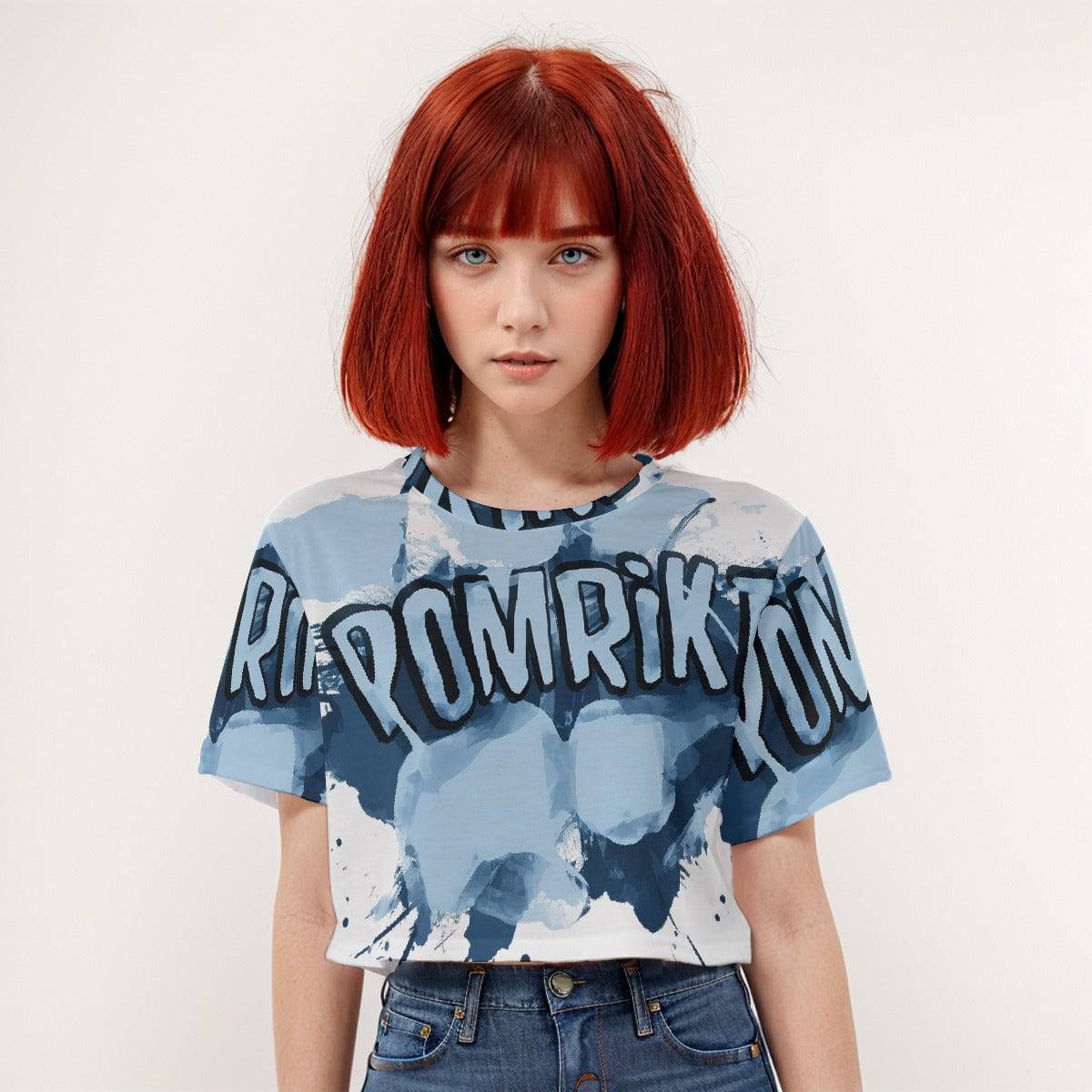 Casual Boxy Crop Tee Pomrike | Boxy Crop Workout Tee - Weave West