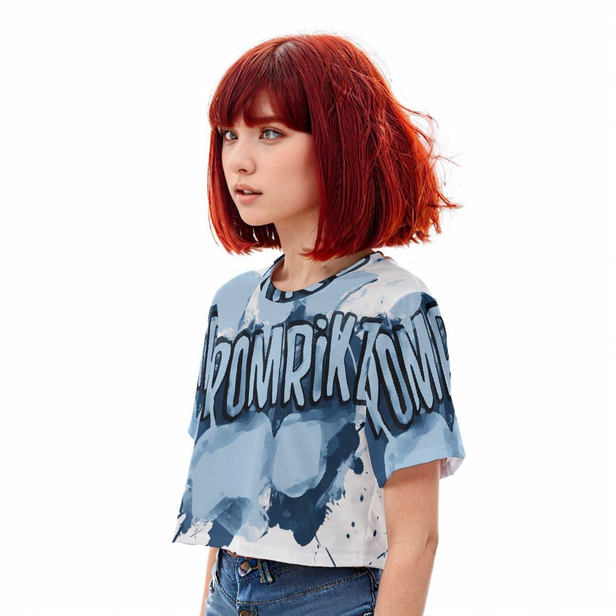 Casual Boxy Crop Tee Pomrike | Boxy Crop Workout Tee - Weave West