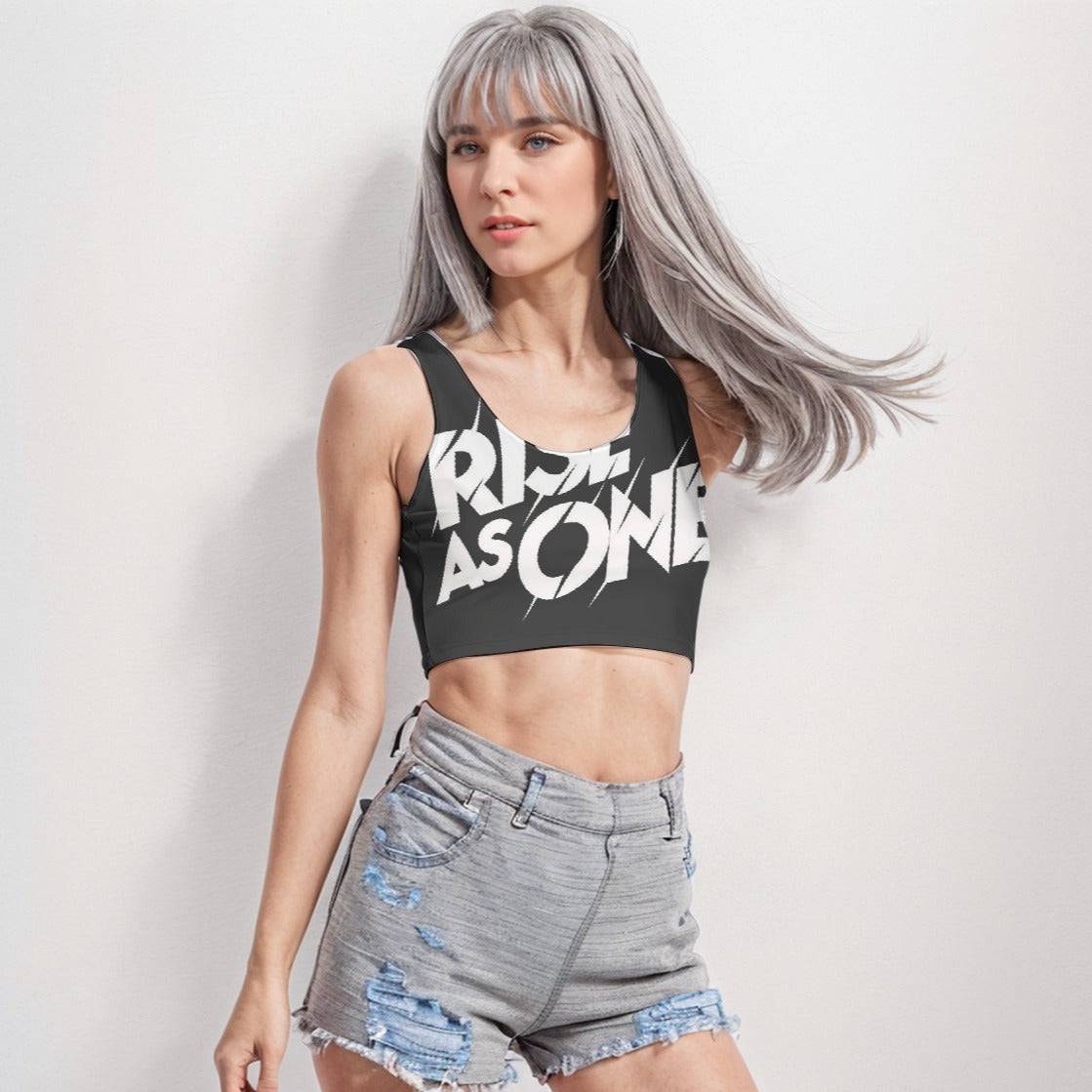 Sport Cropped Workout Tank Top Rise As One | Dry Fit Cropped Tank Top - Weave West