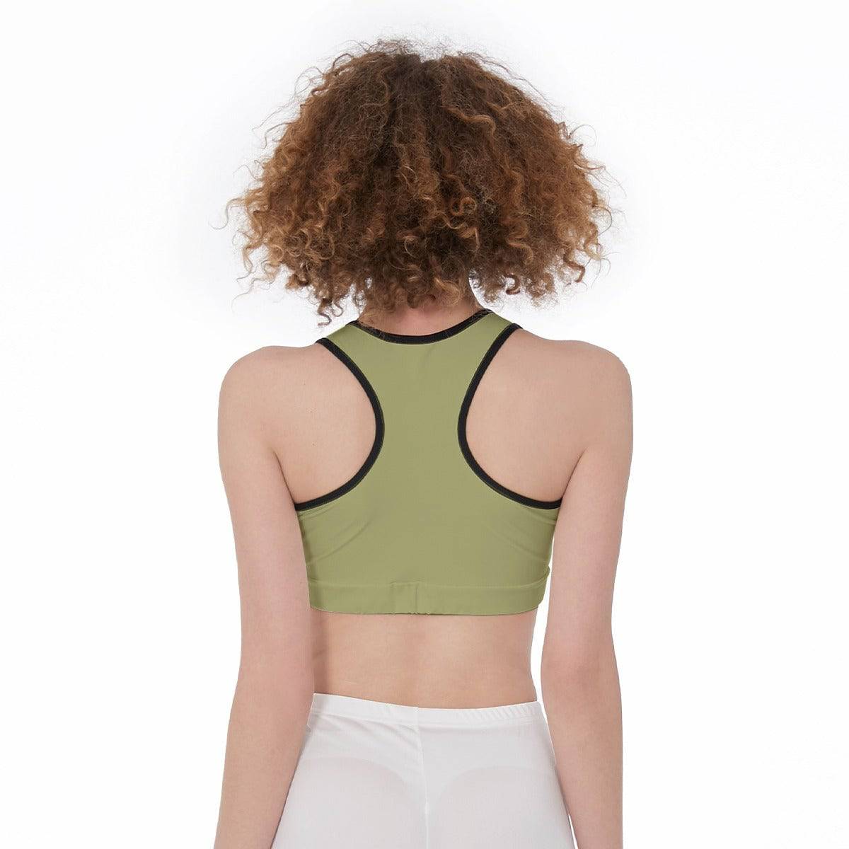 Casual Sports Bra Savanna Grass | Women Active Comfortable Bra - Weave West