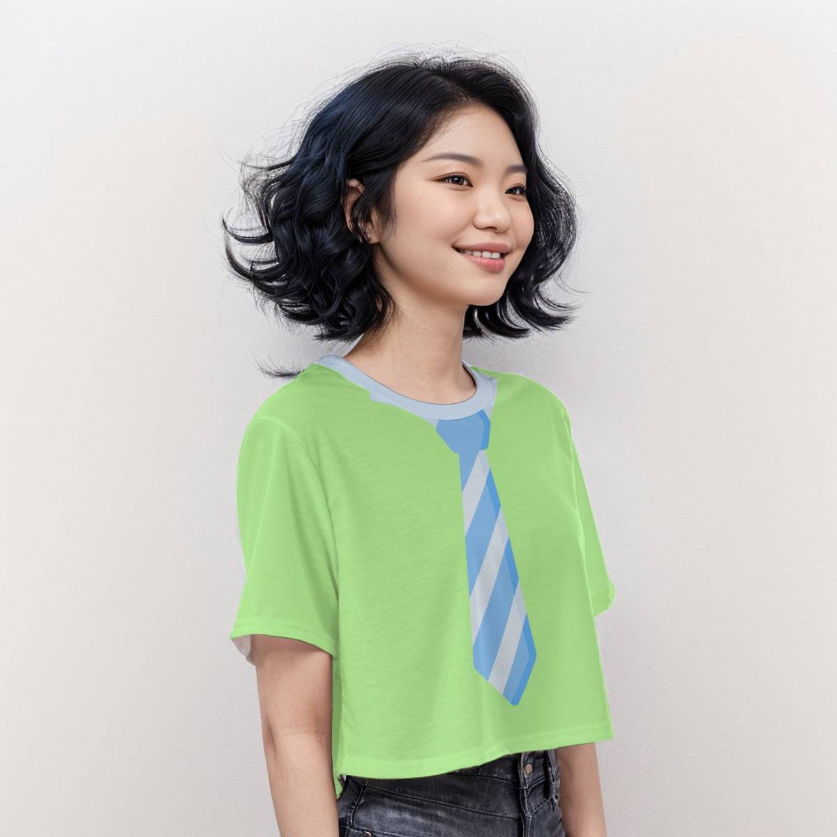 Casual Boxy Crop Tee Tie | Boxy Crop Workout Tee - Weave West