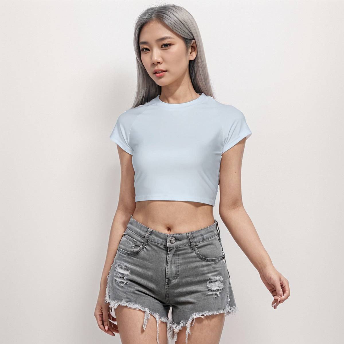 Cropped Workout Top T-Shirt Too Tired To Function | Apparel Printing - Weave West
