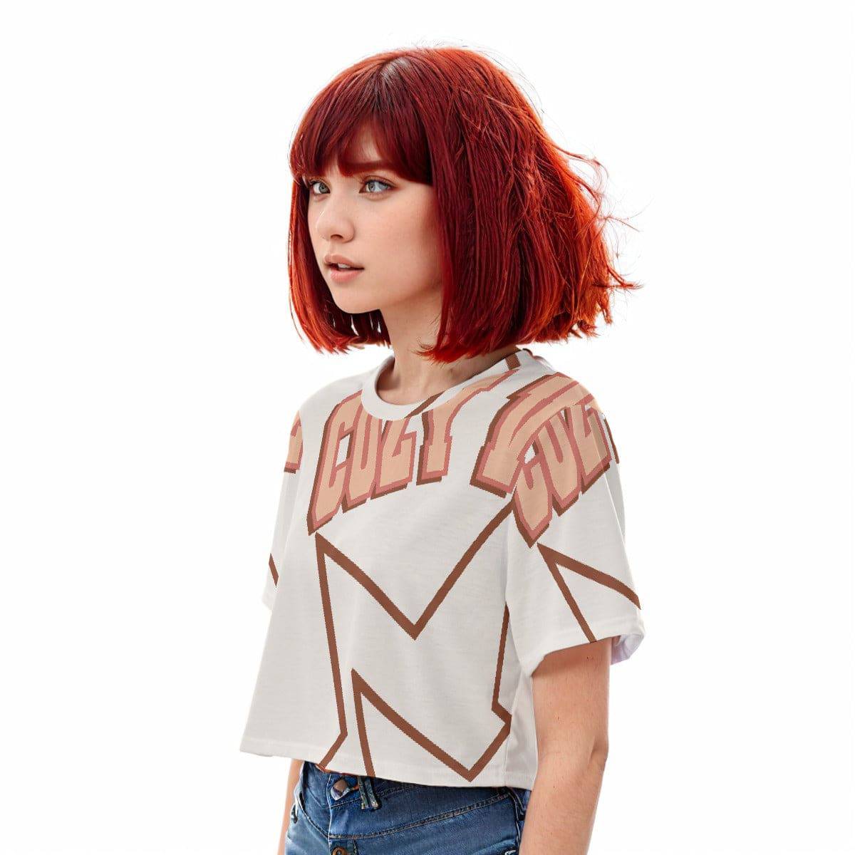 Casual Crop T-Shirt Cozy V - Weave West