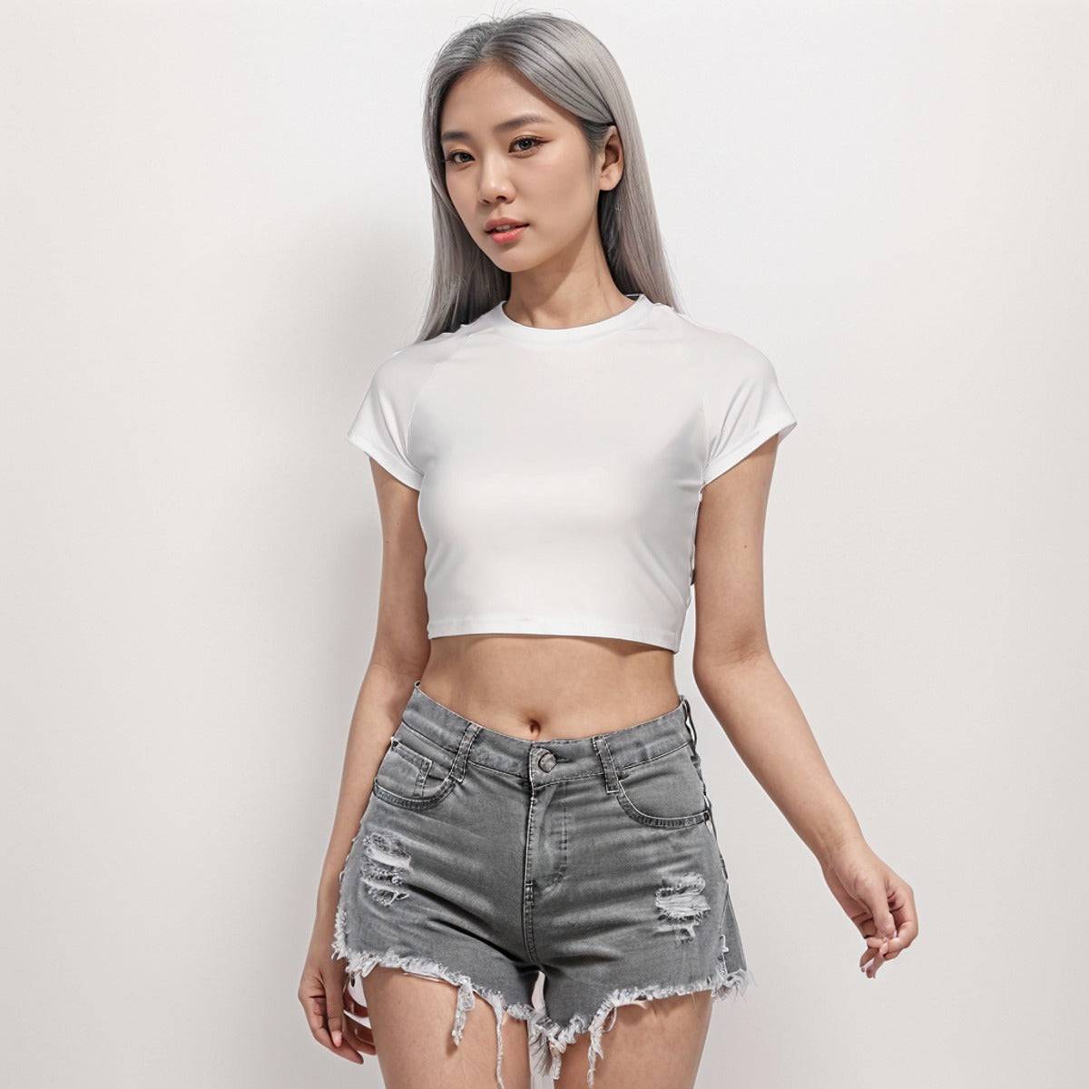 Cropped Workout Top T-Shirt Jigglypuff Lover | Apparel Printing - Weave West